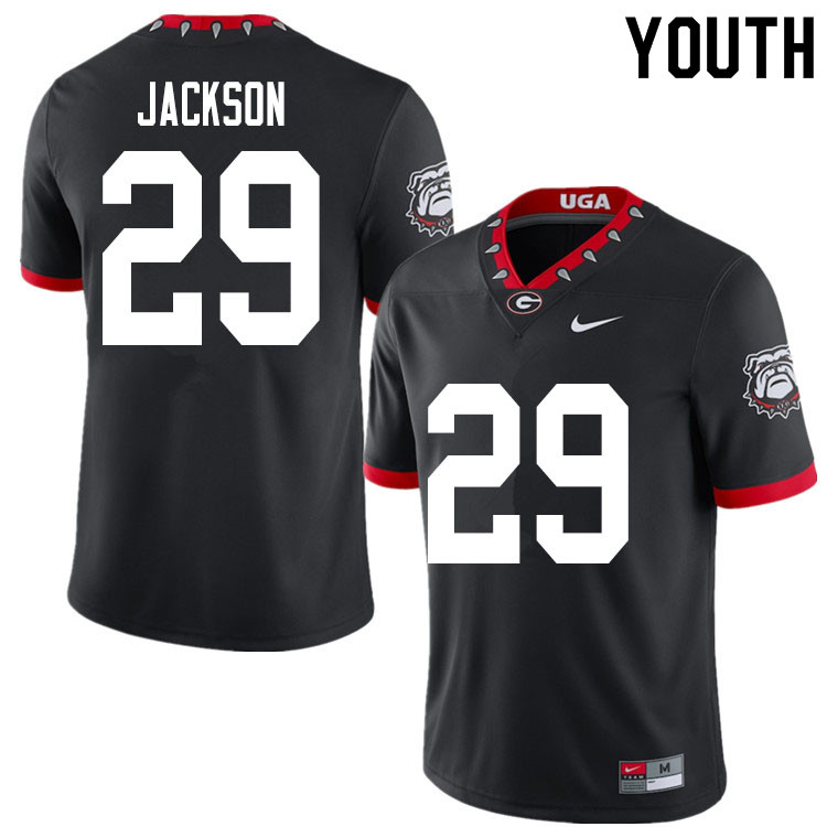 2020 Youth #29 Darius Jackson Georgia Bulldogs Mascot 100th Anniversary College Football Jerseys Sal